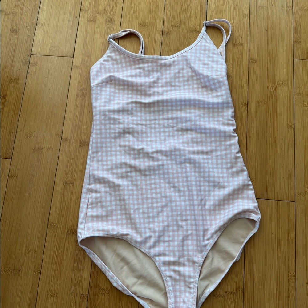 Albion Fit One-Piece in Pink Gingham